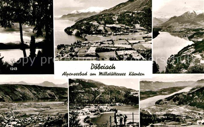Doebriach Millstaettersee Panorama Alpenseebad Alpen