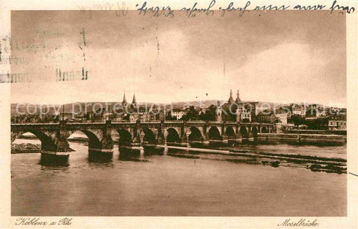 Koblenz Rhein Moselbruecke