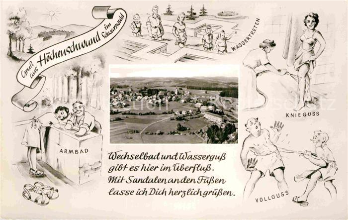 Hoechenschwand Schwarzwald BW Kurort im Schwarzwald Kuranwendungen Karikaturen