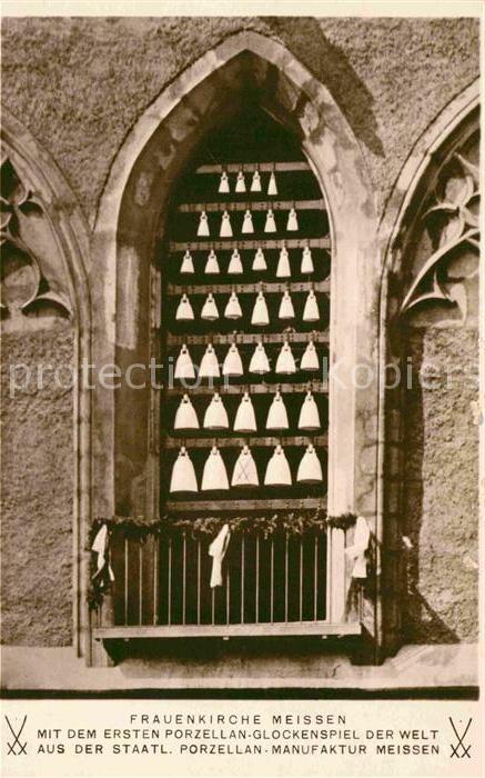 Meissen Elbe Sachsen Frauenkirche Porzellan Glockenspiel