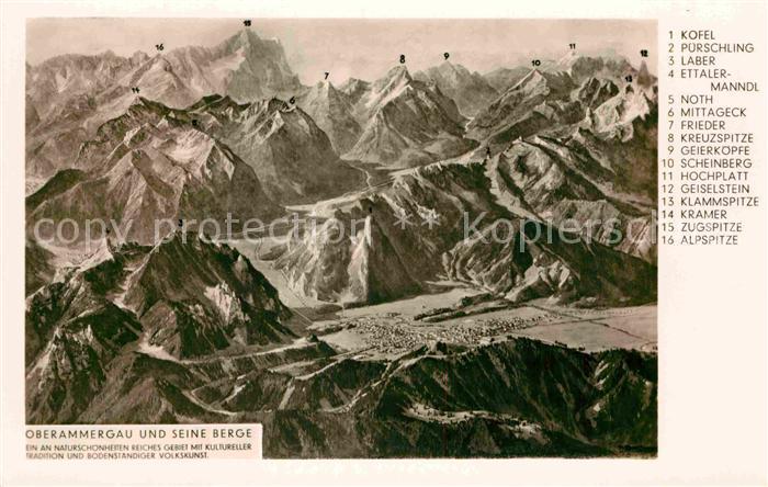 OBERAMMERGAU Bayern und seine Berge