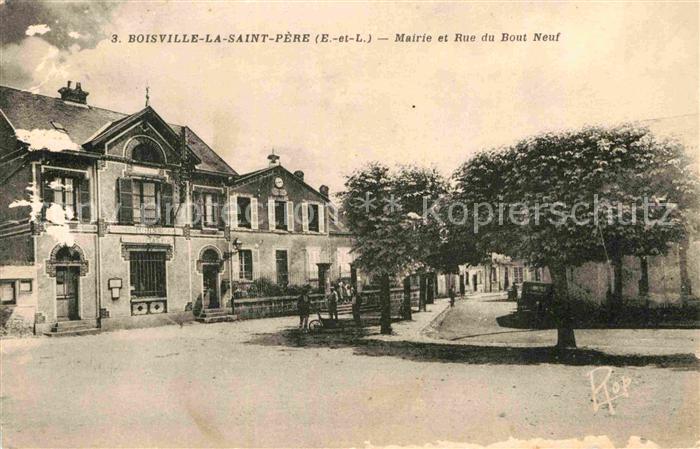 Boisville-la-Saint-Pere Mairie et Rue du Bout Neuf