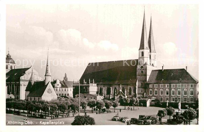 Altoetting Kapellenplatz Wallfahrtskirche Gnadenkapelle Stiftskirche