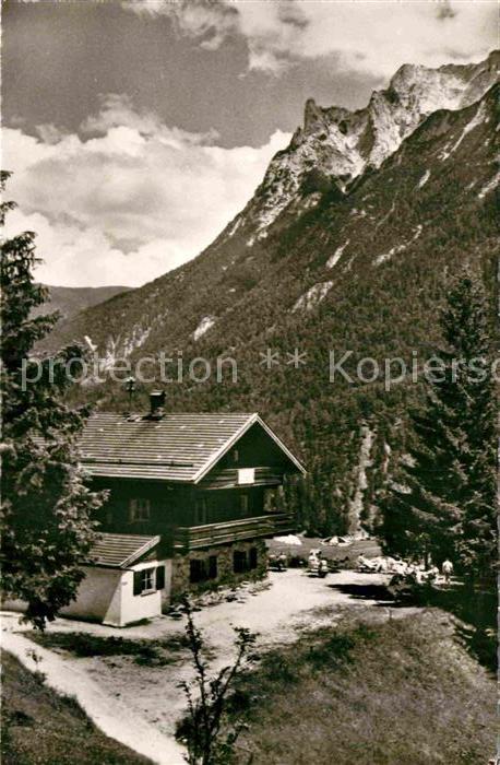 Mittenwald Bayern Gasthof Gletscherschliff Alpen