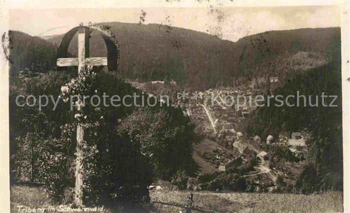 Triberg Schwarzwald Talblick Kreuz