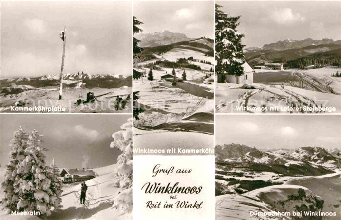 Winklmoos Winkelmoos Kammerkoehrplatte Winterpanorama Loferer Steinberge Moesera