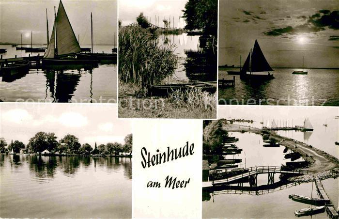 Steinhude Steinhuder Meer Bootsanleger Segeln Abendstimmung