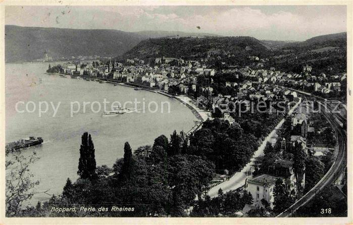 Boppard Rhein Panorama Perles des Rheins