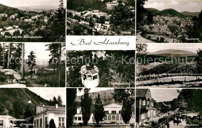 Bad Harzburg Panorama Schwebebahn Waldpartie Kaeste Kurhaus Brocken Molkenhaus