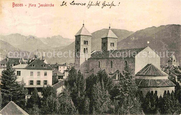 Bozen Suedtirol Chiesa Herz Jesu Kirche