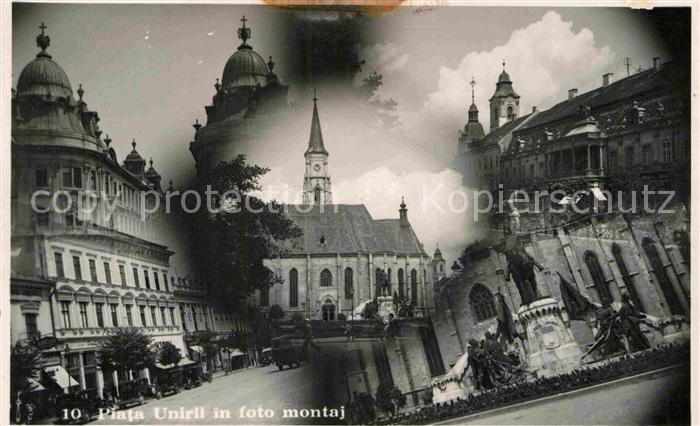 Cluj-Napoca Piata Unirii in foto montaj