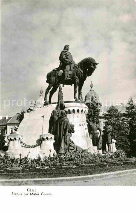 Cluj-Napoca Statuia lui Matei Corvin Denkmal Reiterstandbild