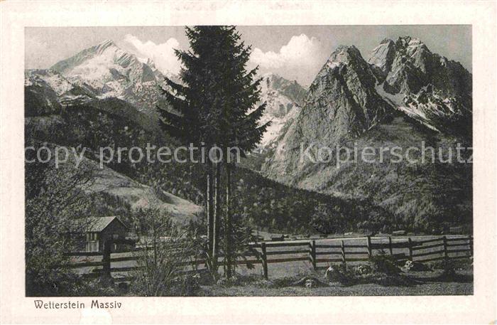 GARMISCH-PARTENKIRCHEN Bayern Landschaftspanorama Wettersteinmassiv