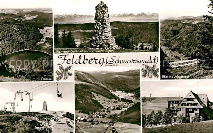 Feldberg Schwarzwald Feldsee Bismarck Denkmal Schweizer Alpen Wiesental Sesselli