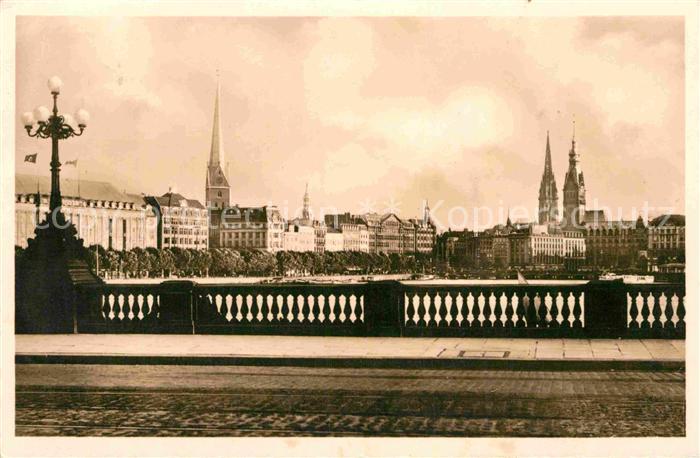 HAMBURG  CITY Blick von der Innenalster