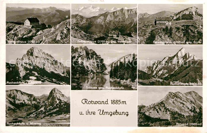 Rotwandhaus und Umgebung Bayerische Voralpen Soinsee