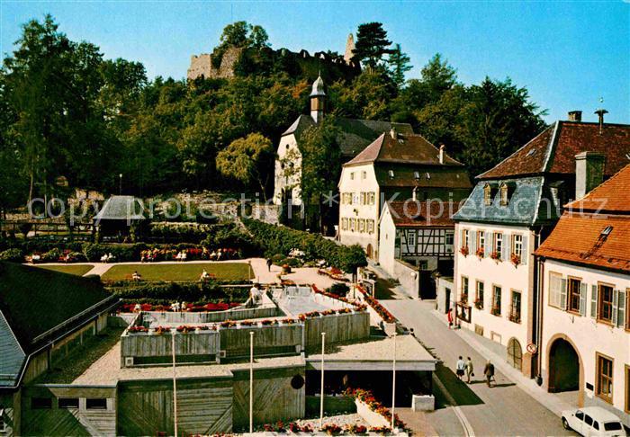 Lindenfels Odenwald Ortsmotiv mit Burgruine
