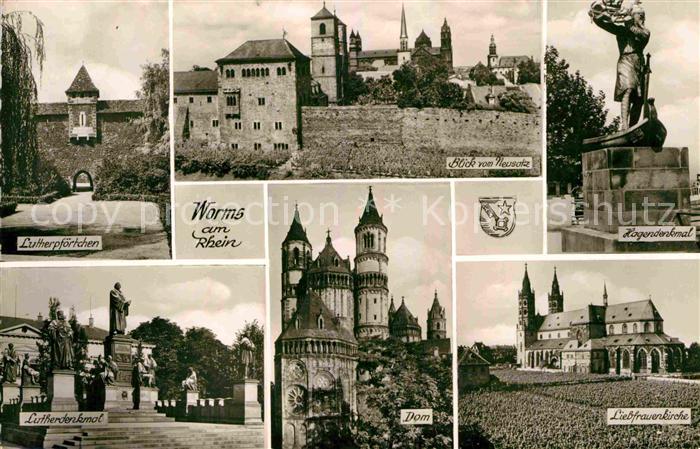 Worms Rhein Hagendenkmal Lutherpfoertchen Liebfrauenkirche Lutherdenkmal