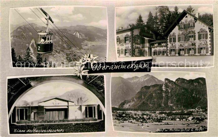 OBERAMMERGAU Bayern Laber Bergbahn Buehne Passionstheater Dorf Notkarspitze Kofe