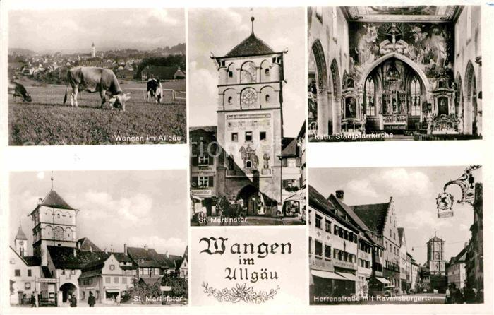 Wangen Allgaeu Sankt Martinstor Ravensburgertor Stadtpfarrkirche