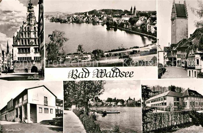 Bad Waldsee Rathaus Moorheilbad Uferstrasse Landwirtschaftsschule