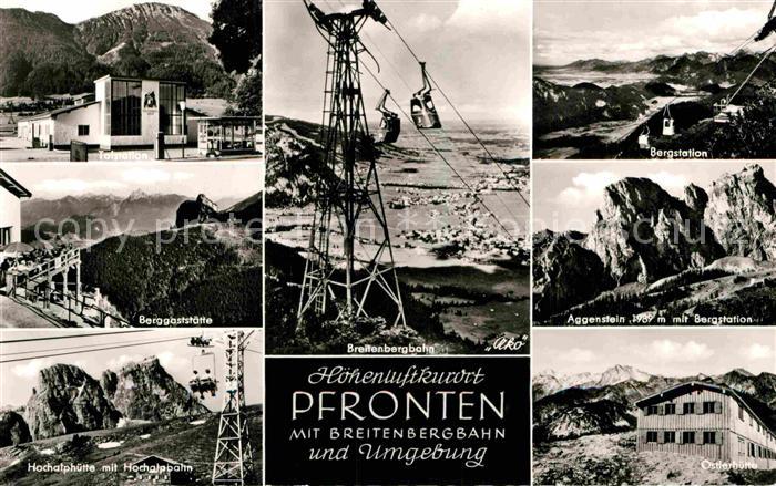 Pfronten Ostallgaeu Bayern Talstation Berggaststaette Hochalphuette Ortlerhuette