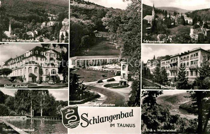 Schlangenbad Taunus Roemerbad Schwimmbad Kurhotel