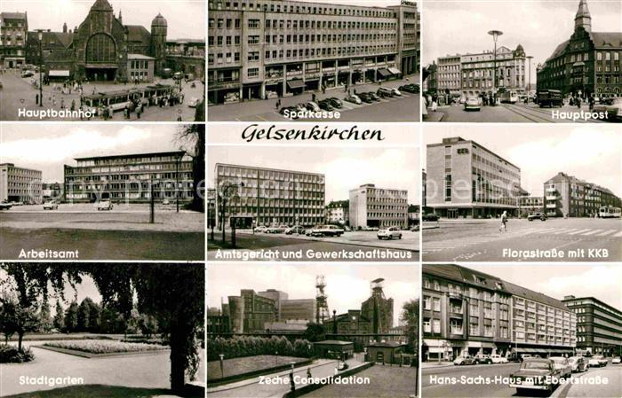 GELSENKIRCHEN NRW Hauptpost Hans Sachs Haus Stadtgarten