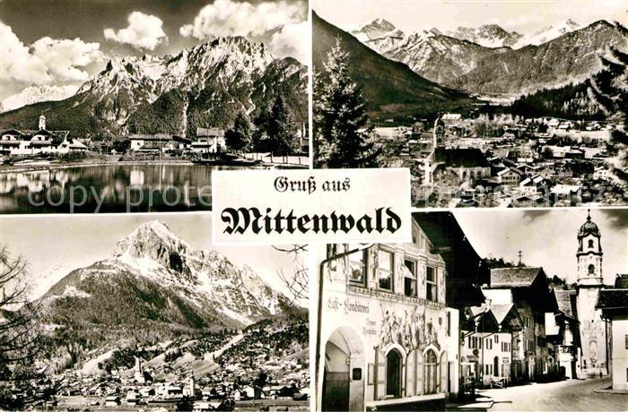 Mittenwald Bayern Panorama Kirche