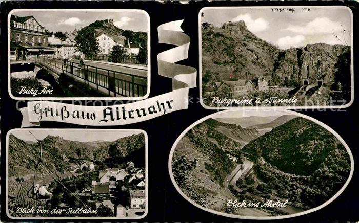 Altenahr Burgruine 3 Tunnel Panorama Seilbahn