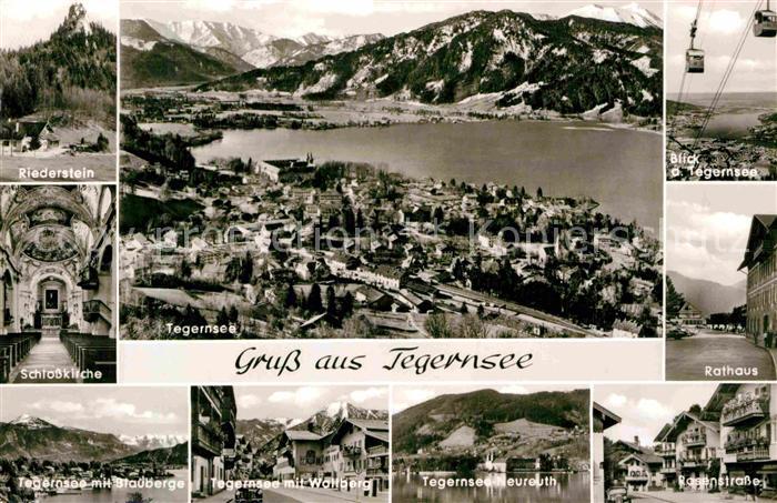 Tegernsee Bayern Rathaus Schlosskirche Riederstein