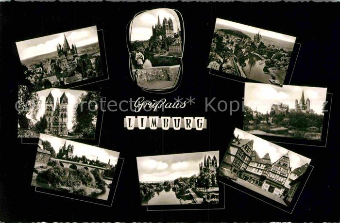 Limburg Lahn Dom Fachwerk Panorama