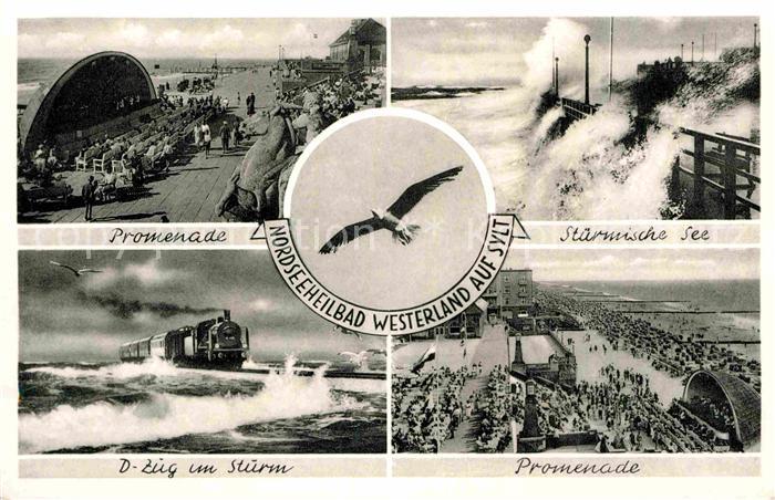 Westerland Sylt Promenade See Sturm