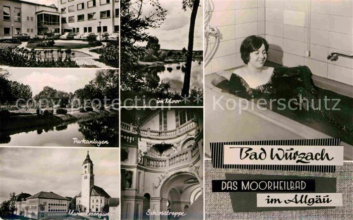 Wurzach Bad Moor Rosengarten Parkanlagen Schlosstreppe