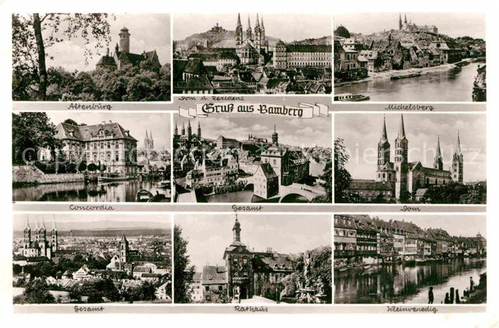 Bamberg Altenburg Michelsberg Concordia Dom Rathaus Kleinvenedig