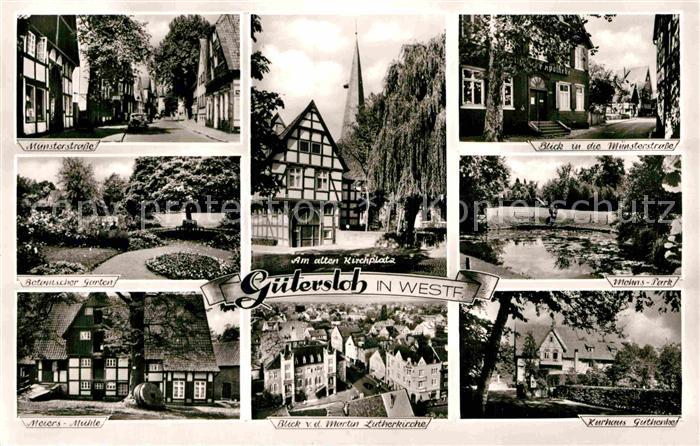 Guetersloh Meiers Muehle Botanischer Garten Kirchplatz Lutherkirche