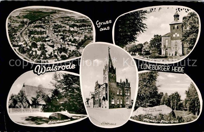 Walsrode Lueneburger Heide Altenburgplatz Kirche Heimatmuseum Rathaus