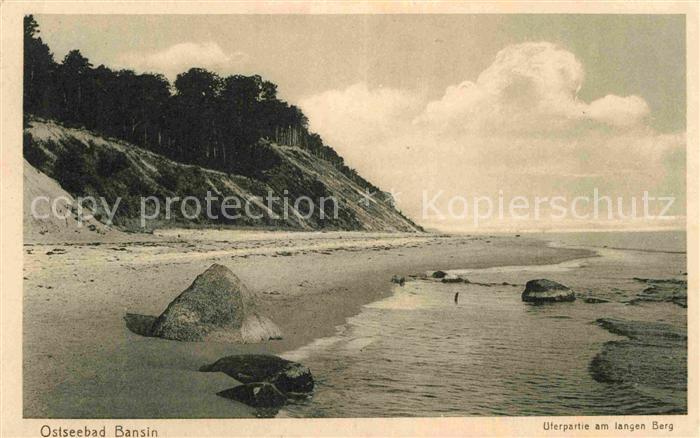 Bansin Ostseebad Uferpartie langer Berg