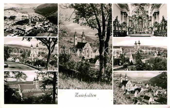 Zwiefalten Wuerttemberg Kirchen Kloster Panorama