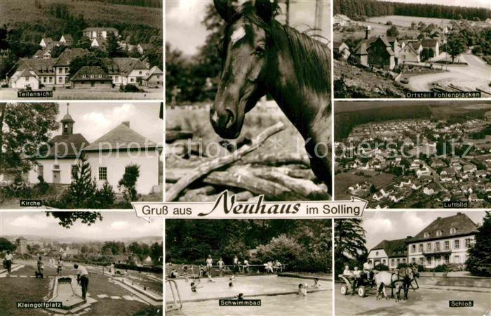 Neuhaus Solling Kirche Kleingolfplatz Schwimmbad Schloss