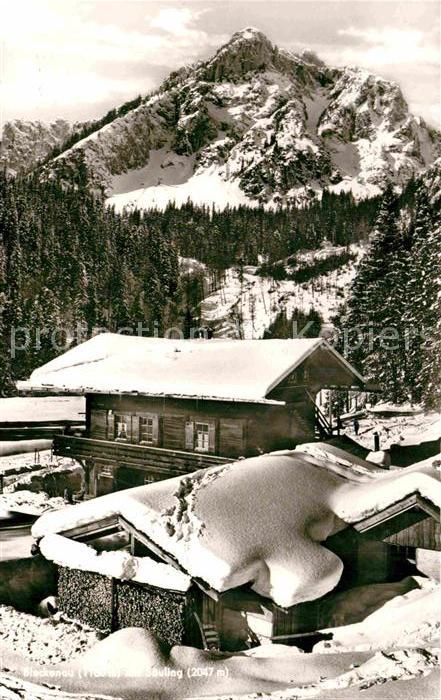 Fuessen Allgaeu Berggaststaette Skihuette Schweizerhaus Bleckenau