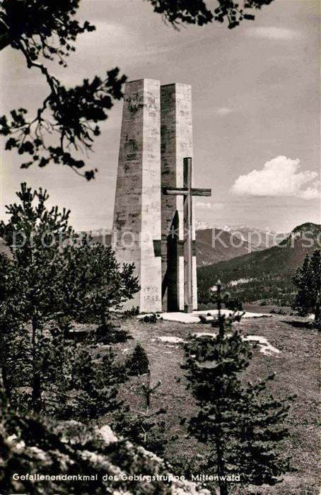 Mittenwald Bayern Gefallenendenkmal Gebirgstruppe