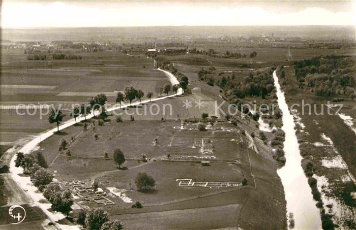 Eining Fliegeraufnahme Roemerkastell Abusina