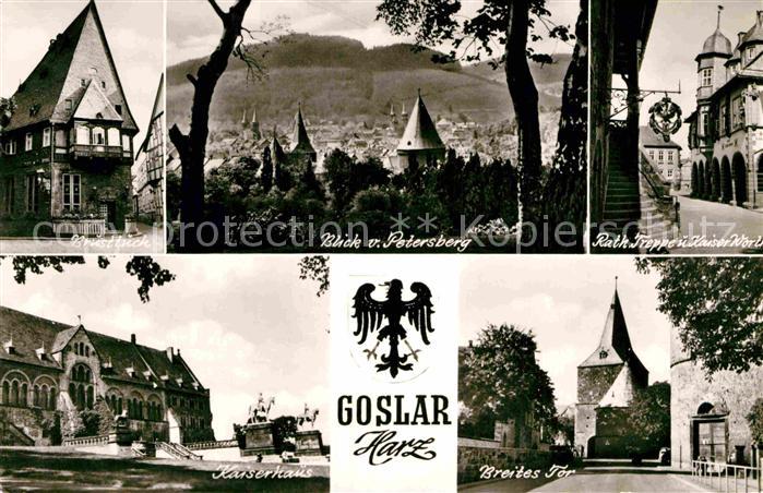 GOSLAR Harz Niedersachsen Brusttuch Petersberg Rath Treppe Kaiserhaus Breites To
