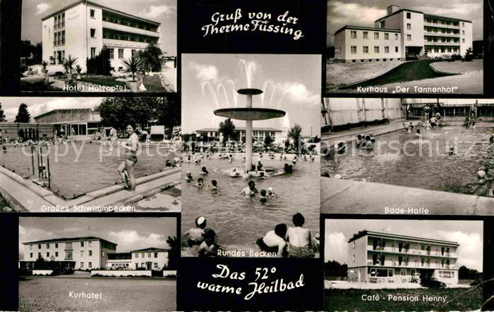 Fuessing Bad Hotel Hozapfel Kurhaus Tannenhof Kurhotel Cafe Pension Henny