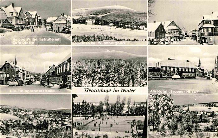 Braunlage Harz Herzog Wilhelmstrasse Cafe Dietze Skiwiese Wurmbergblick