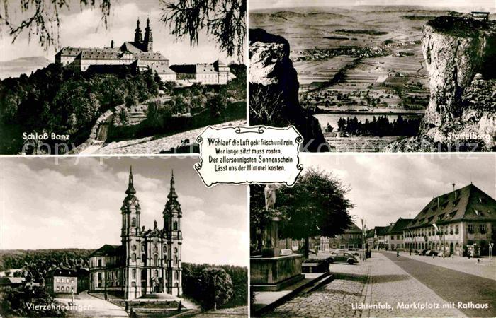 Lichtenfels  Oberfranken Bayern Schloss Banz Staffelberg Vierzehnheiligen Marktp