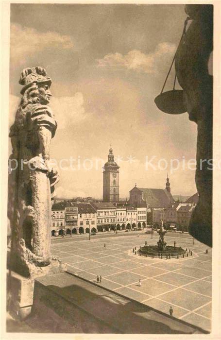 Budweis Ceske Budejowice Marktplatz Denkmal