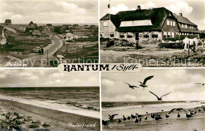 Rantum Sylt Gasthaus Pension Boysen Badestrand Moewen