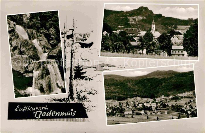 Bodenmais Wasserfall Kirche Panormen